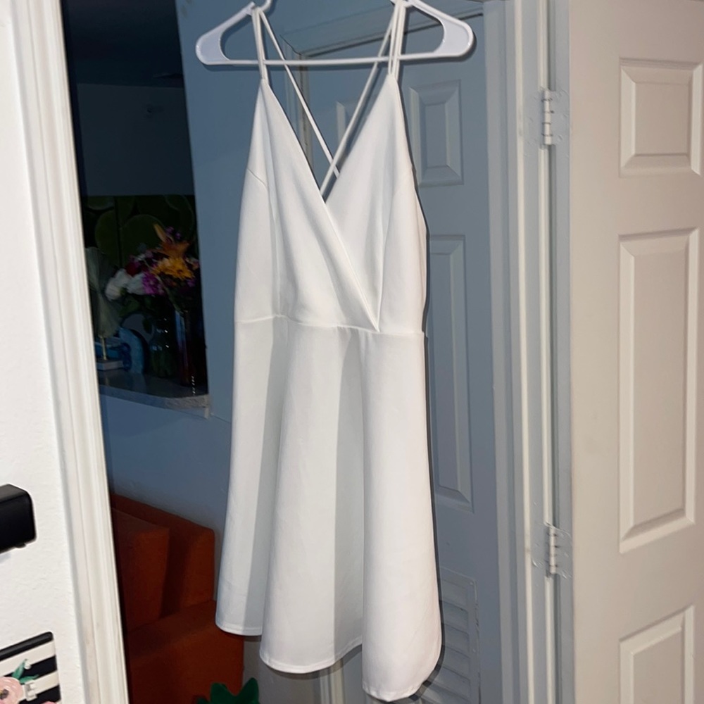 White Skater Dress
